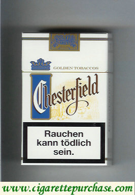 Chesterfield Golden Tobaccos blue light cigarettes